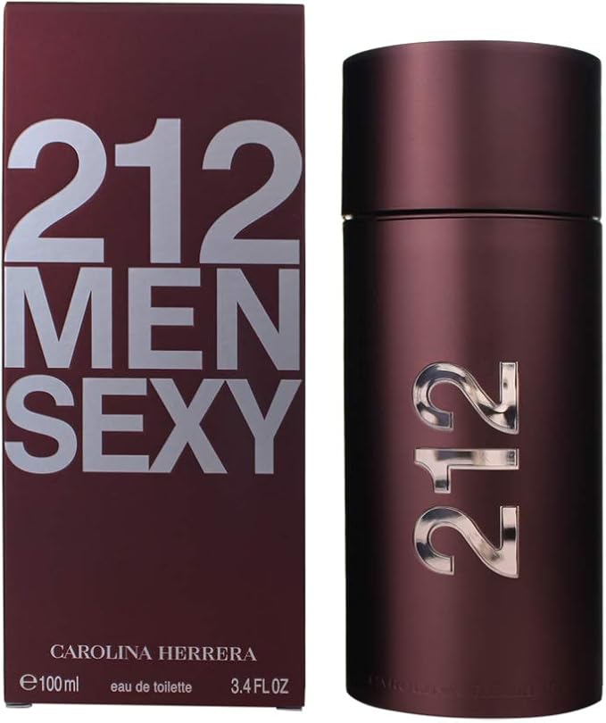 Frasco del perfume 212 Sexy Men de Carolina Herrera, EDT masculino oriental amaderado