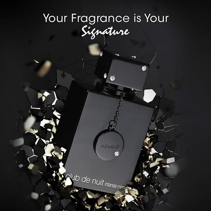 Frasco de Club de Nuit Intense Man de Armaf, EDP frutal ahumado masculino