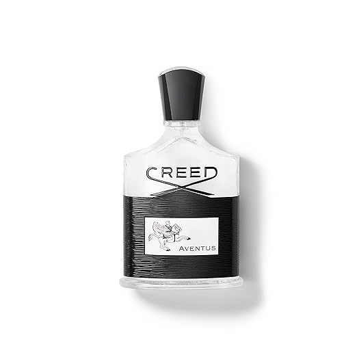 Frasco del perfume Aventus de Creed EDP masculino frutal amaderado piña bergamota ámbar gris