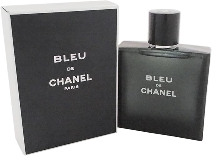 Frasco del perfume Bleu de Chanel EDP masculino amaderado aromático de la maison Chanel