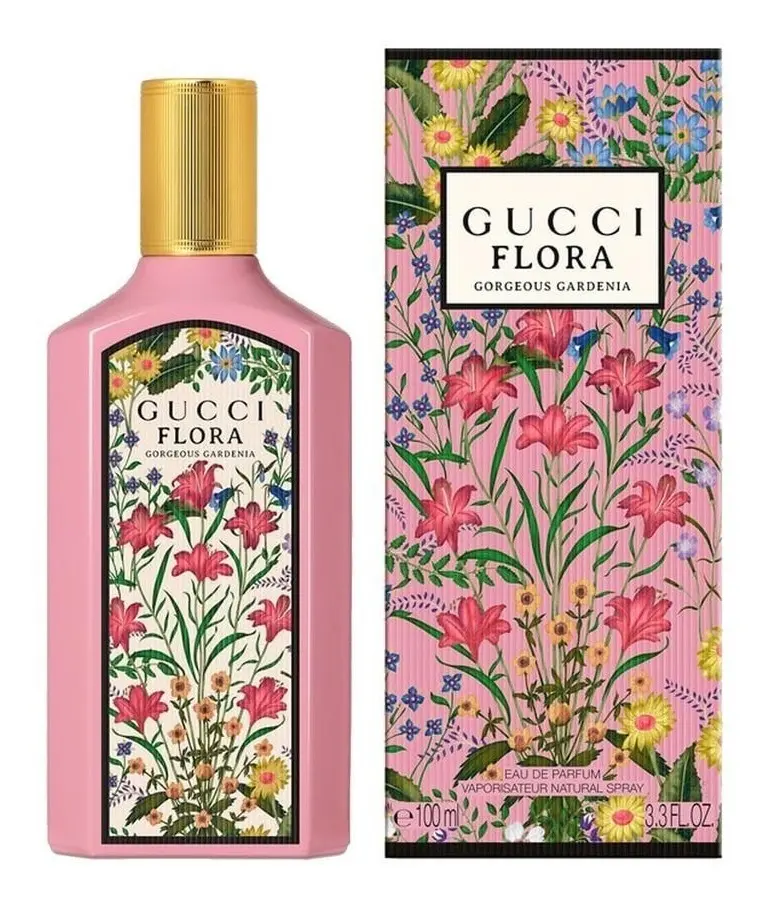 Frasco de Flora Gorgeous Gardenia de Gucci, EDT floral frutal femenino