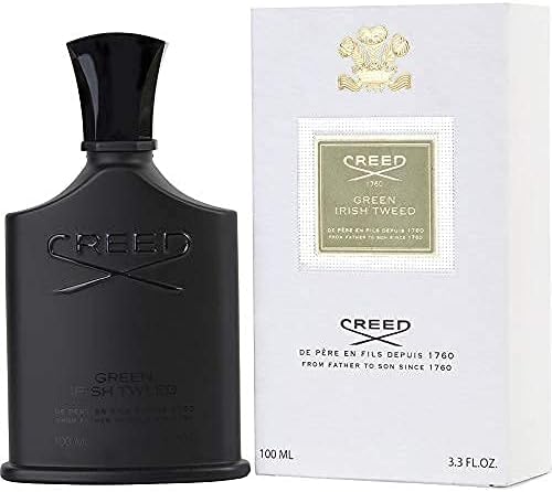 Frasco de Green Irish Tweed de Creed, EDP aromático verde masculino clásico nicho