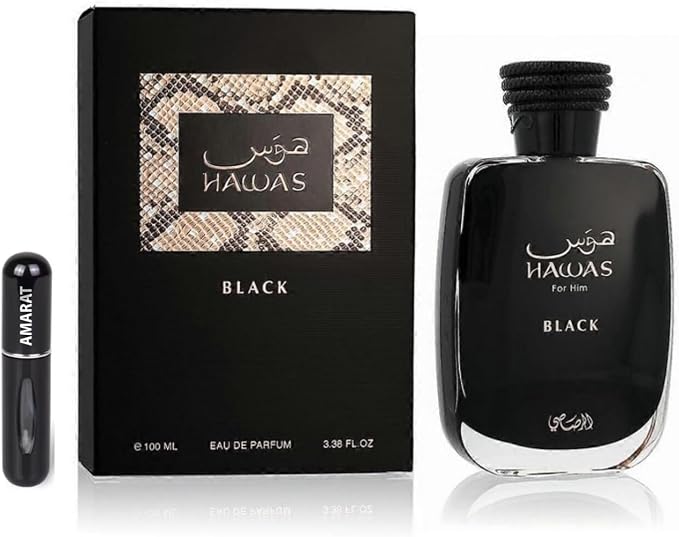 Frasco de Hawas de Rasasi, EDP acuático masculino árabe de alta proyección