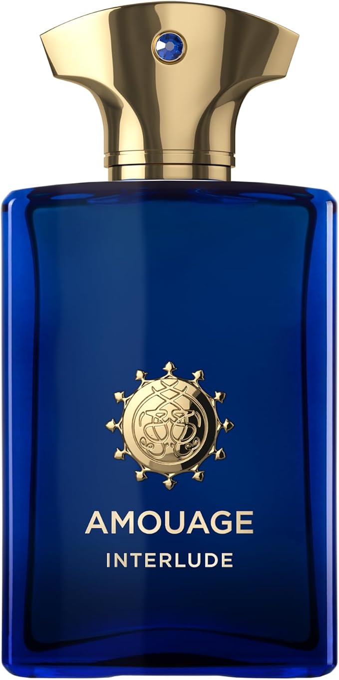Frasco de Interlude Man de Amouage, EDP oriental ahumado complejo masculino nicho