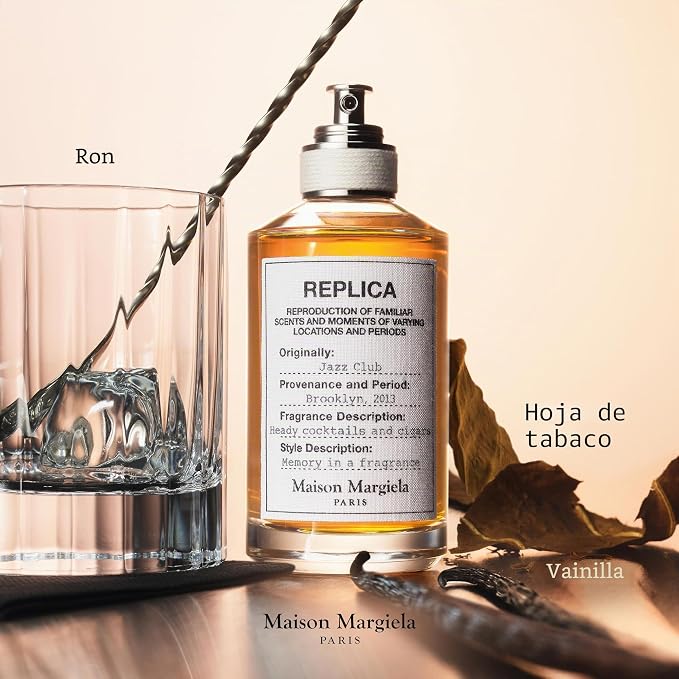 Frasco de Replica Jazz Club de Maison Margiela, EDT tabaco nocturno unisex nicho