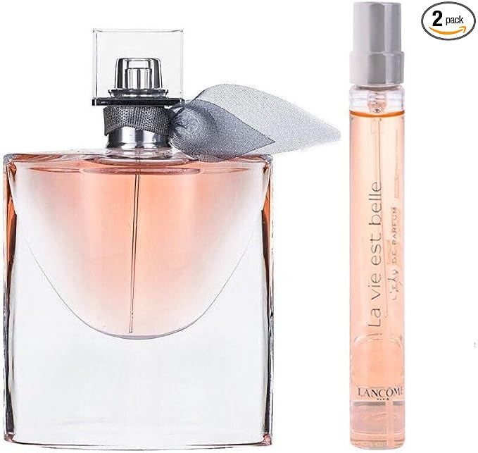 Frasco del perfume La Vie Est Belle de Lancôme EDP femenino floral gourmand iris vainilla