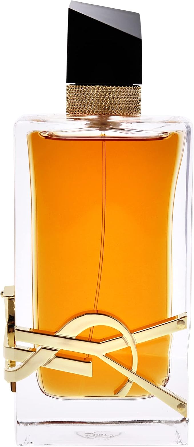Frasco dorado de Libre de Yves Saint Laurent, EDP floral oriental femenino con lavanda