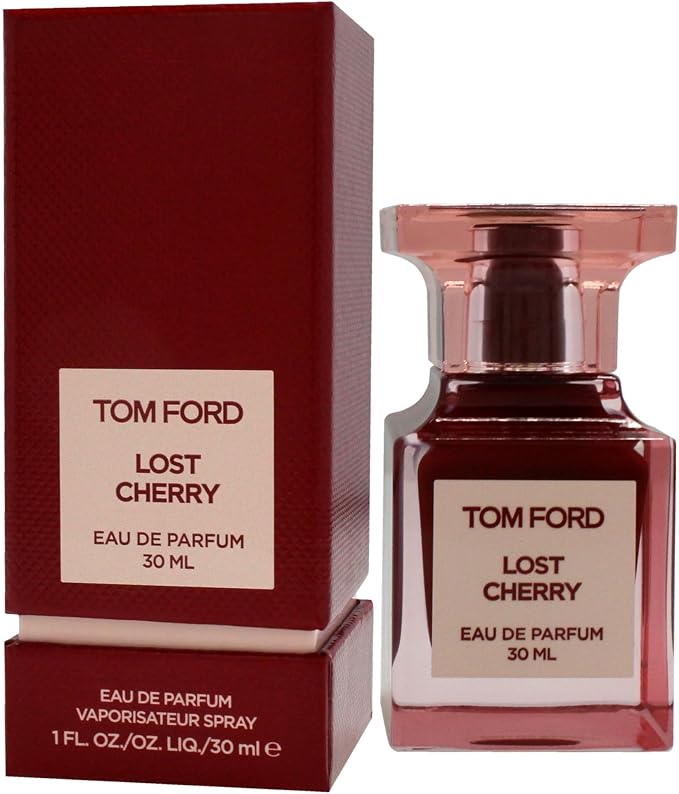 Frasco de Lost Cherry de Tom Ford, EDP cereza oscura frutal unisex nicho