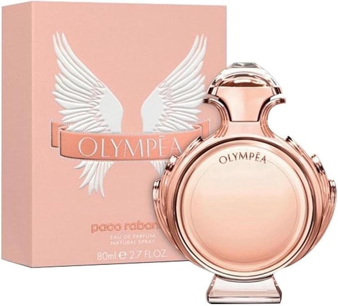 Frasco de Olympéa de Paco Rabanne, EDP floral acuático vainilla salada femenino