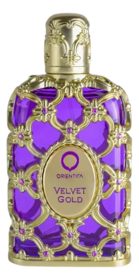 Frasco dorado de Velvet Gold de Orientica, EDP oriental ámbar unisex árabe lujoso