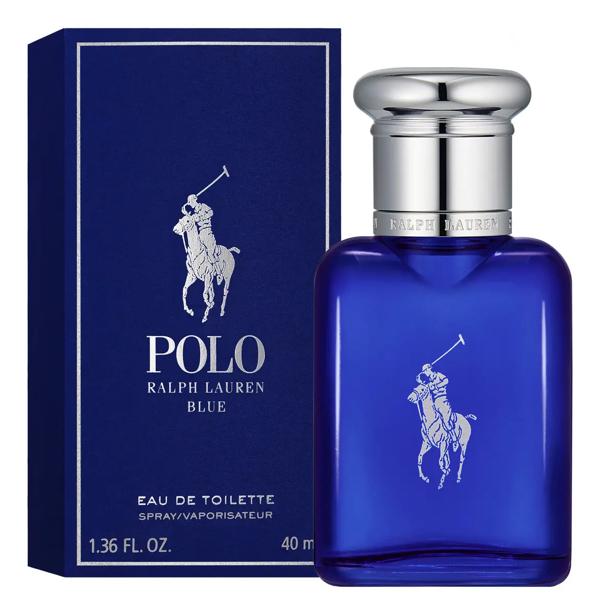 Frasco azul de Polo Blue de Ralph Lauren, EDT acuático fresco masculino