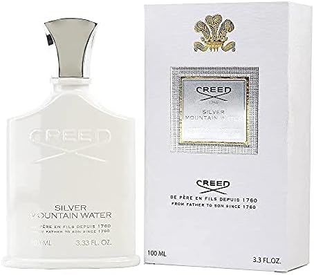 Frasco de Silver Mountain Water de Creed, EDP fresco alpino unisex nicho