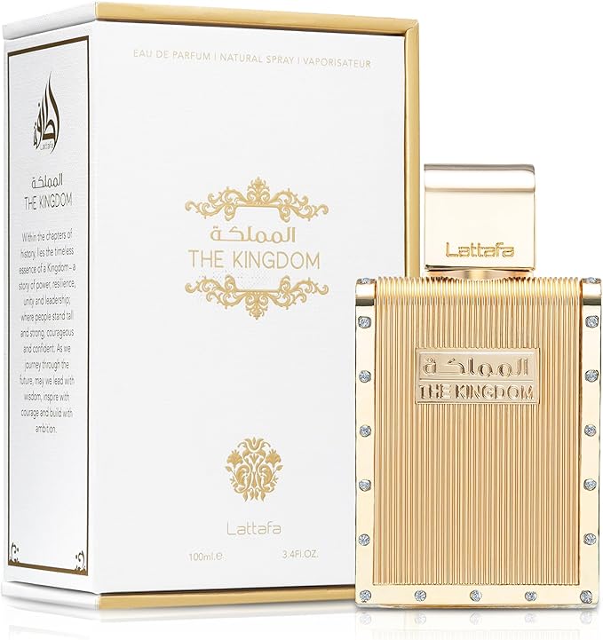 The Kingdom Lattafa eau de parfum masculino oriental poderoso